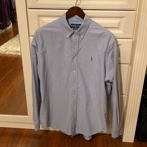 Ralph Lauren mens button down shirt-XL -Blue